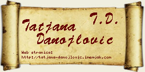 Tatjana Danojlović vizit kartica